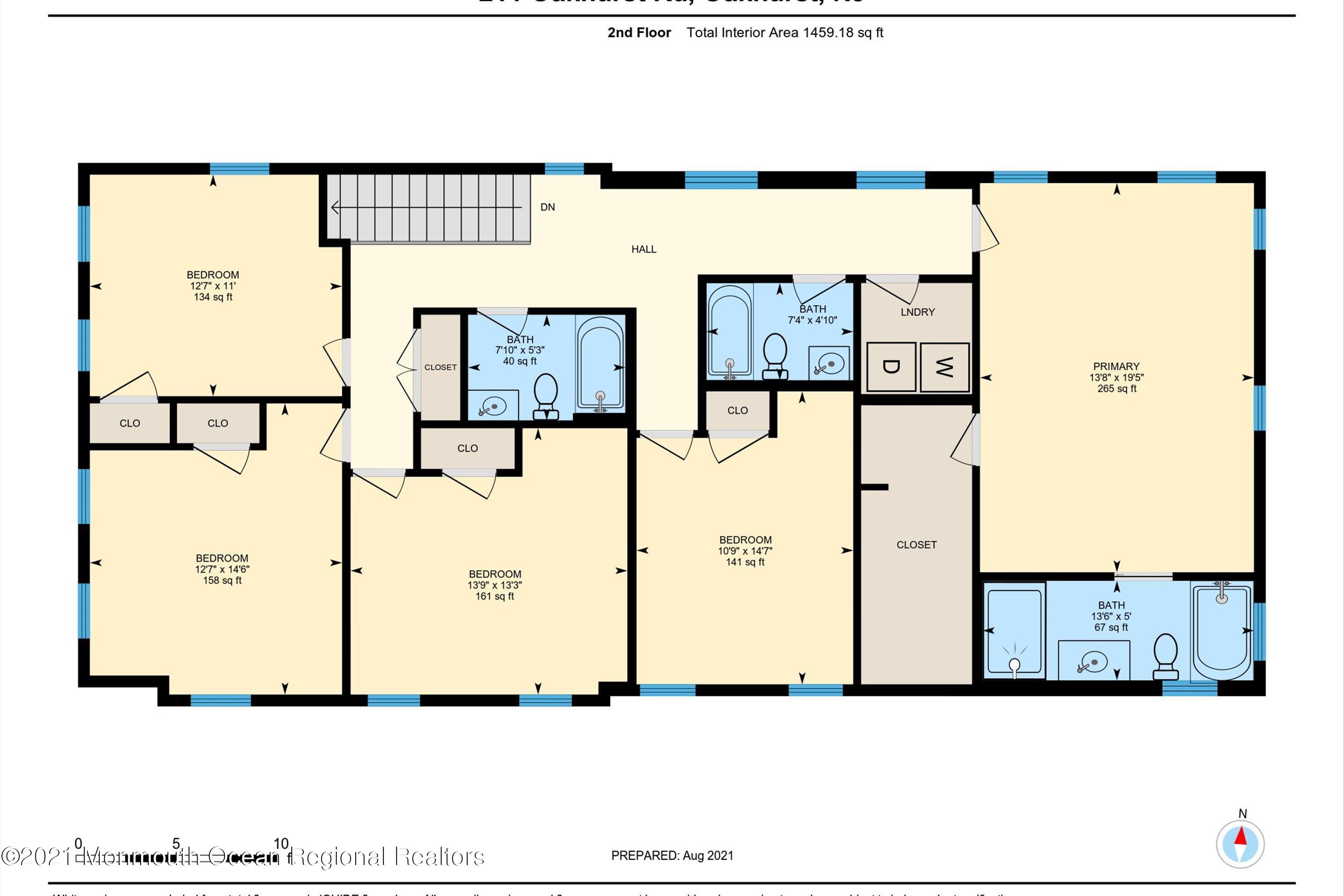 211 Oakhurst Road Oakhurst, NJ 07755 - Photo 47 of 47 Floor Plan - 2nd Level