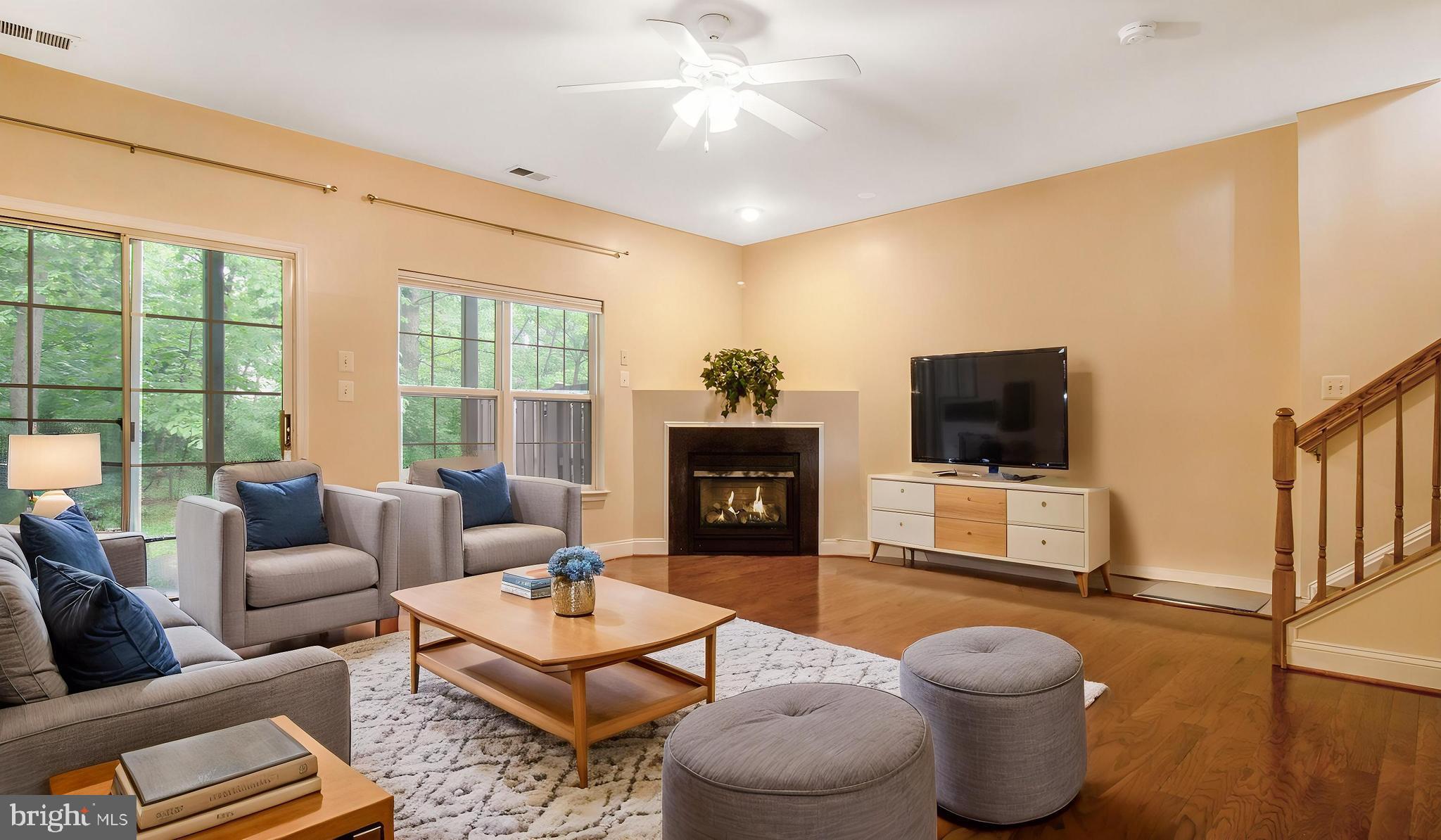 2080 Capstone Circle Herndon, VA 20170 - Photo 7 of 38 a living room with furniture and a flat screen tv