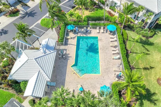 a view of a garden with a lake view