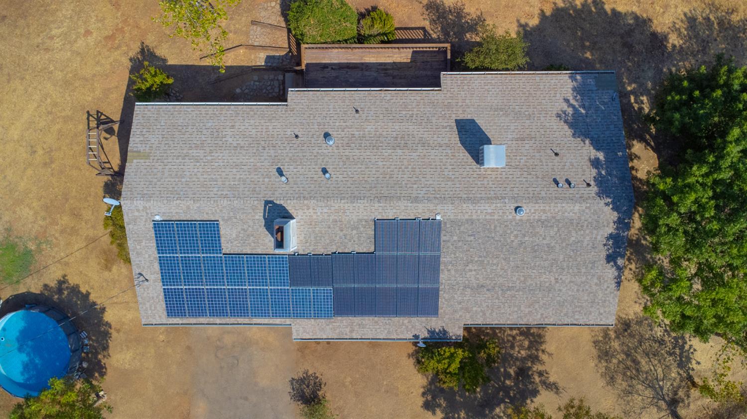 2422 Cheyenne Road Copperopolis, CA 95228 - Photo 53 of 64 an aerial view of a house with a yard