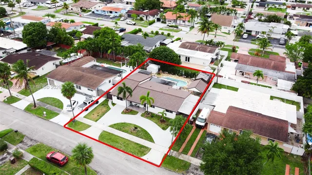 an aerial view of a city