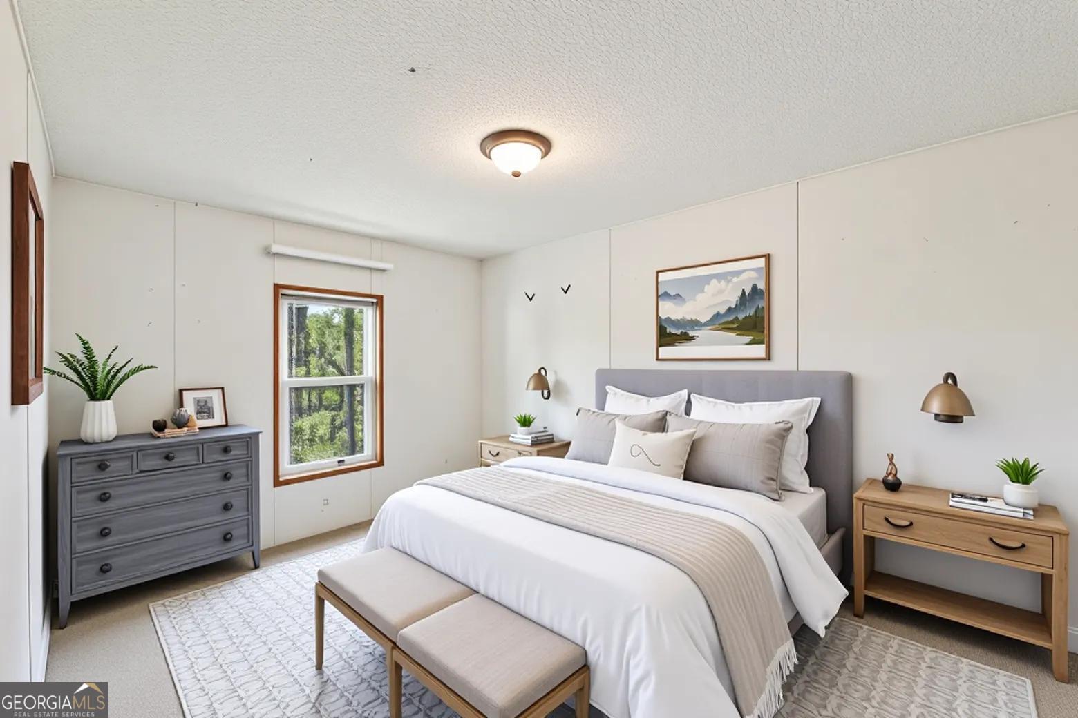 362 Horton Road Dahlonega, GA 30533 - Photo 25 of 57 a bedroom with a large bed and a window