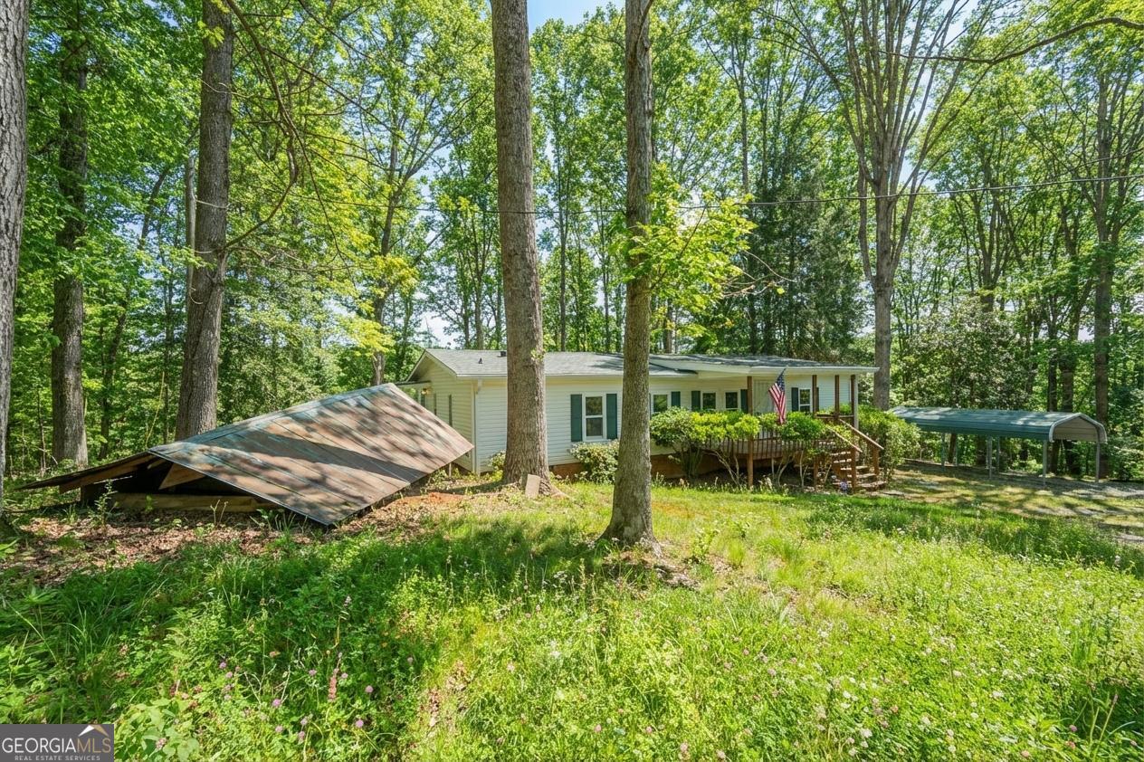 362 Horton Road Dahlonega, GA 30533 - Photo 32 of 57 a view of backyard of house with green space