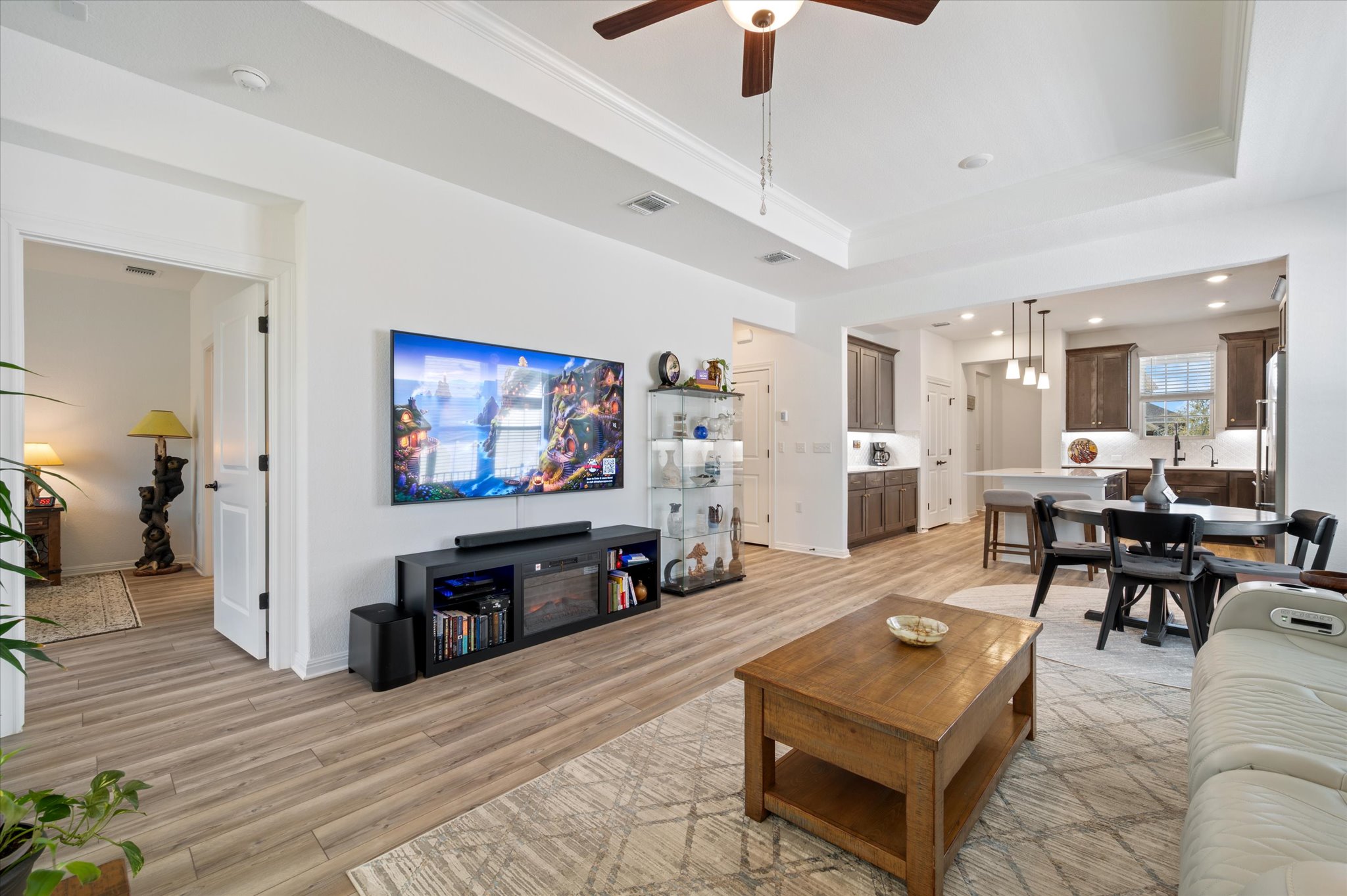 112 Clay Hl Street Georgetown, TX 78633 - Photo 14 of 29 a living room with furniture and a flat screen tv
