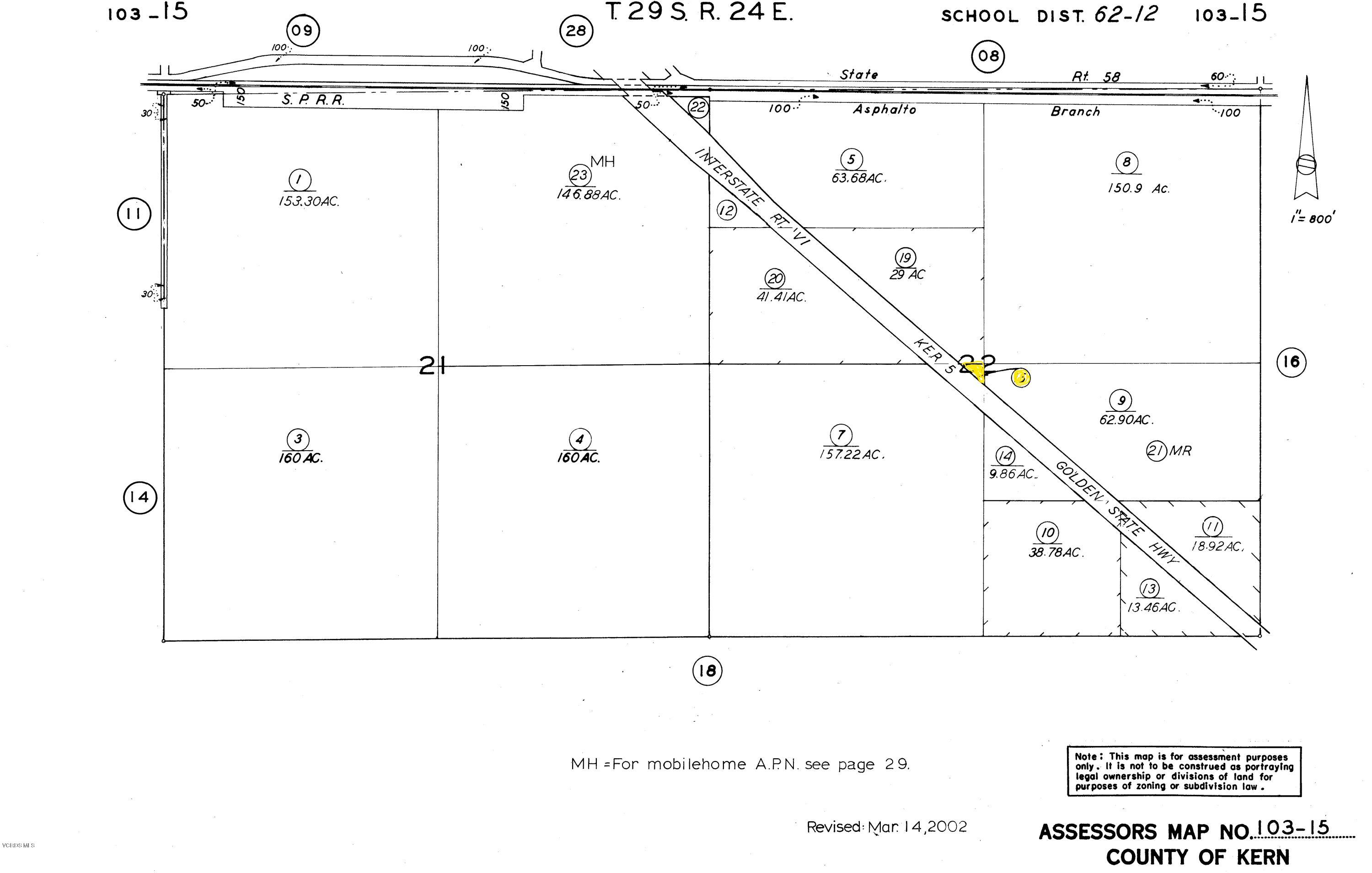 2 North Interstate 5 Buttonwillow, CA 93206 - Photo 2 of 4 Assessors Map Lot 15 .22 acres