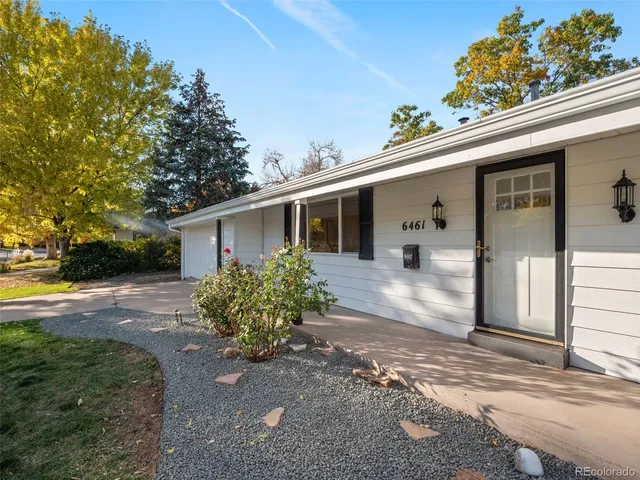 a view of a house with a patio