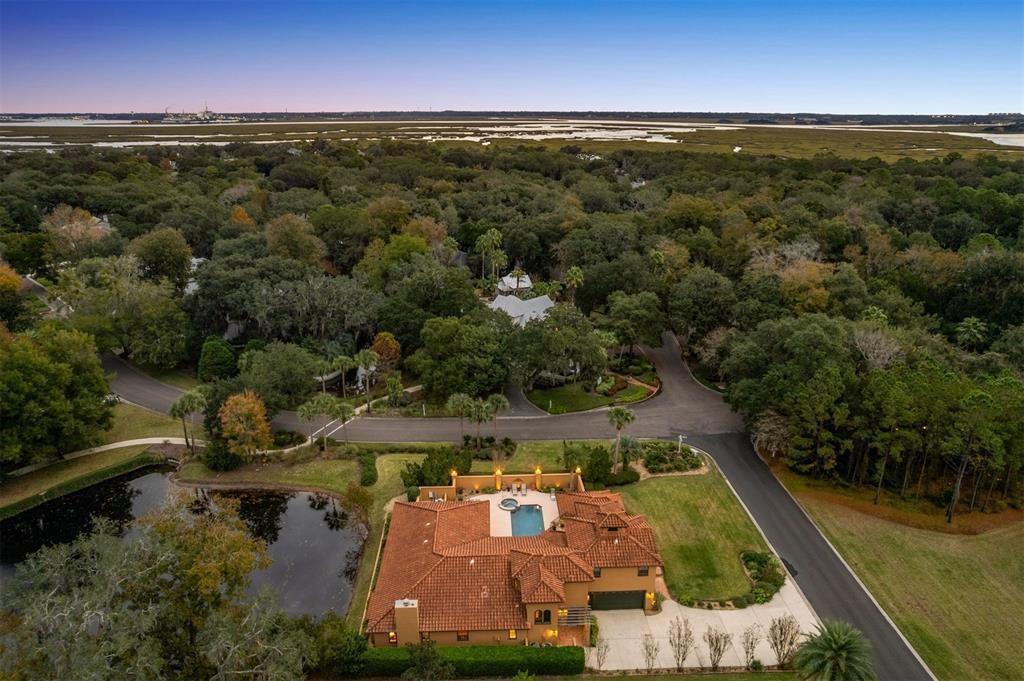 96022 Heath Point Lane Fernandina Beach, FL 32034 - Photo 33 of 39 an aerial view of a house with a yard