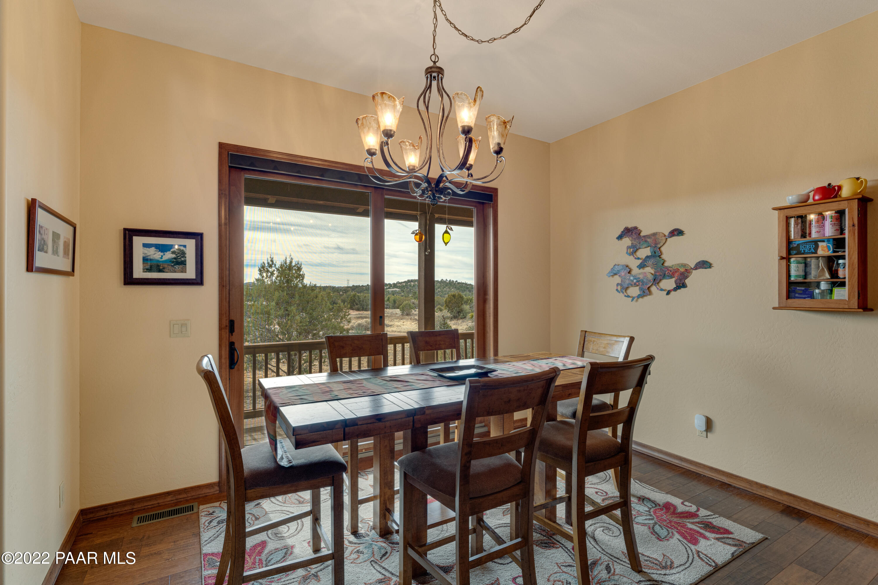5695 West Three Forks Road Prescott, AZ 86305 - Photo 11 of 48 a view of a dining room with furniture window and outside view
