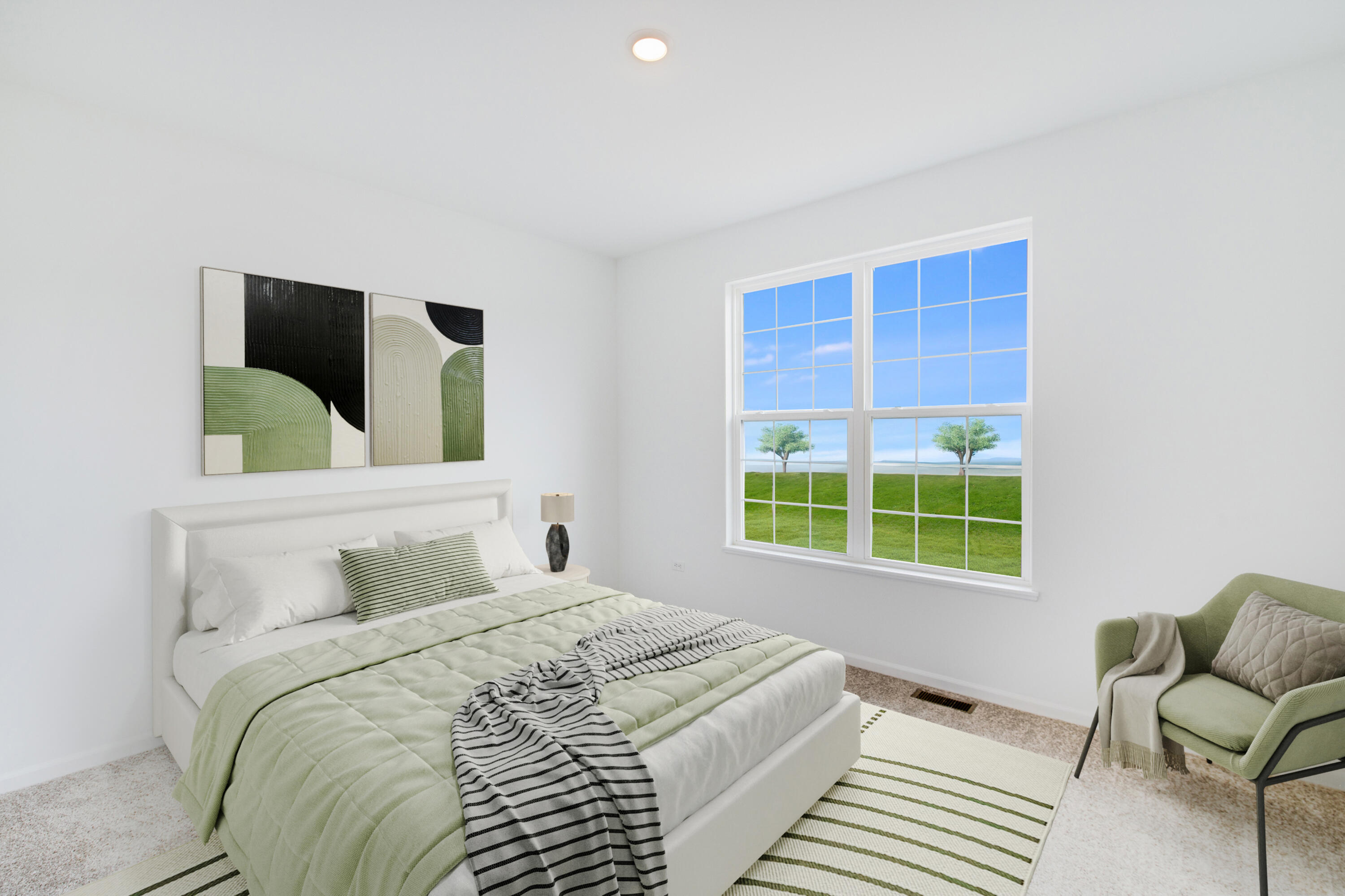 6054 East 112th Place Winfield, IN 46307 - Photo 25 of 29 a bedroom with a large bed and a window