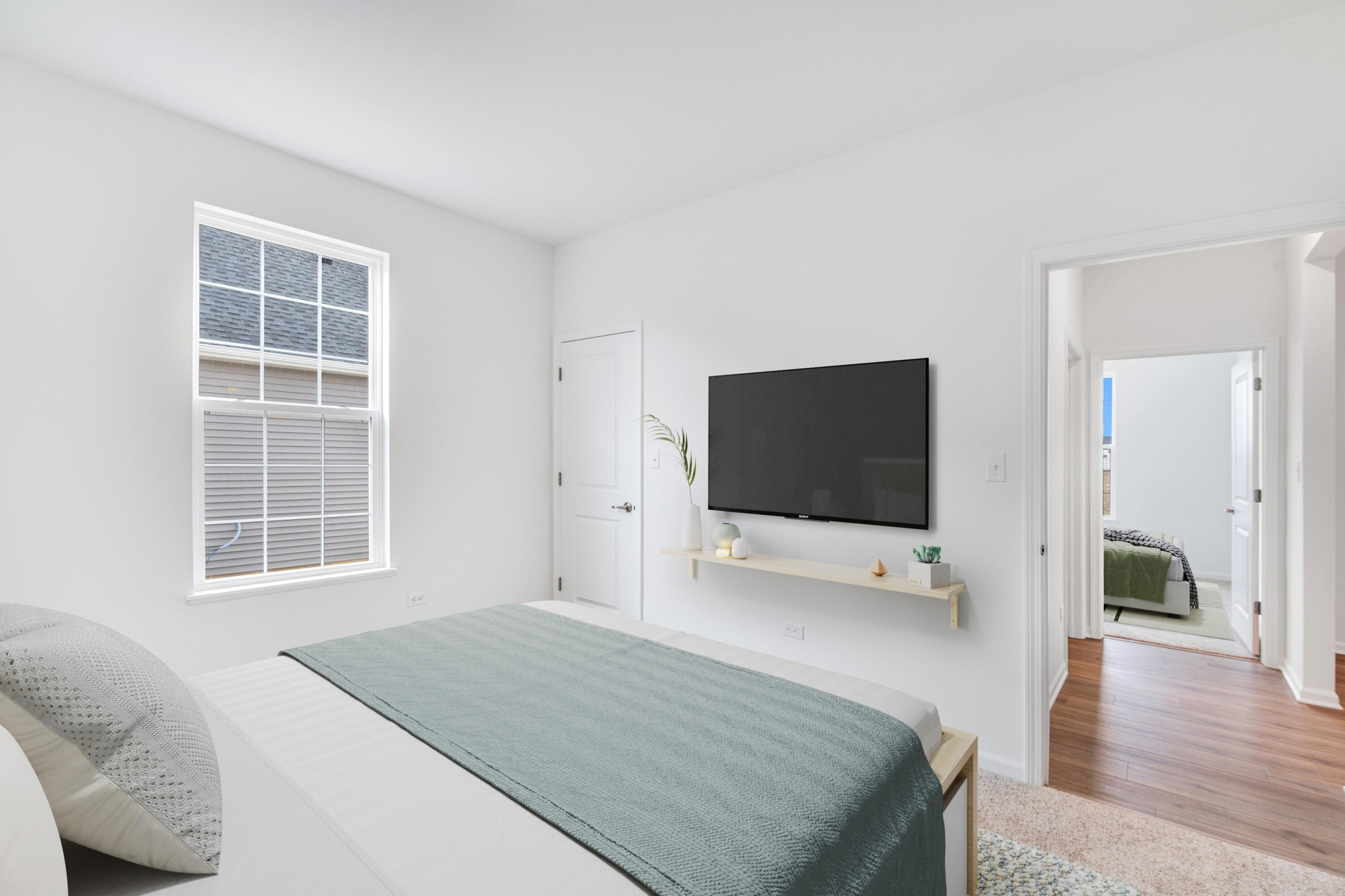 6054 East 112th Place Winfield, IN 46307 - Photo 29 of 29 a bedroom with a bed and a flat screen tv