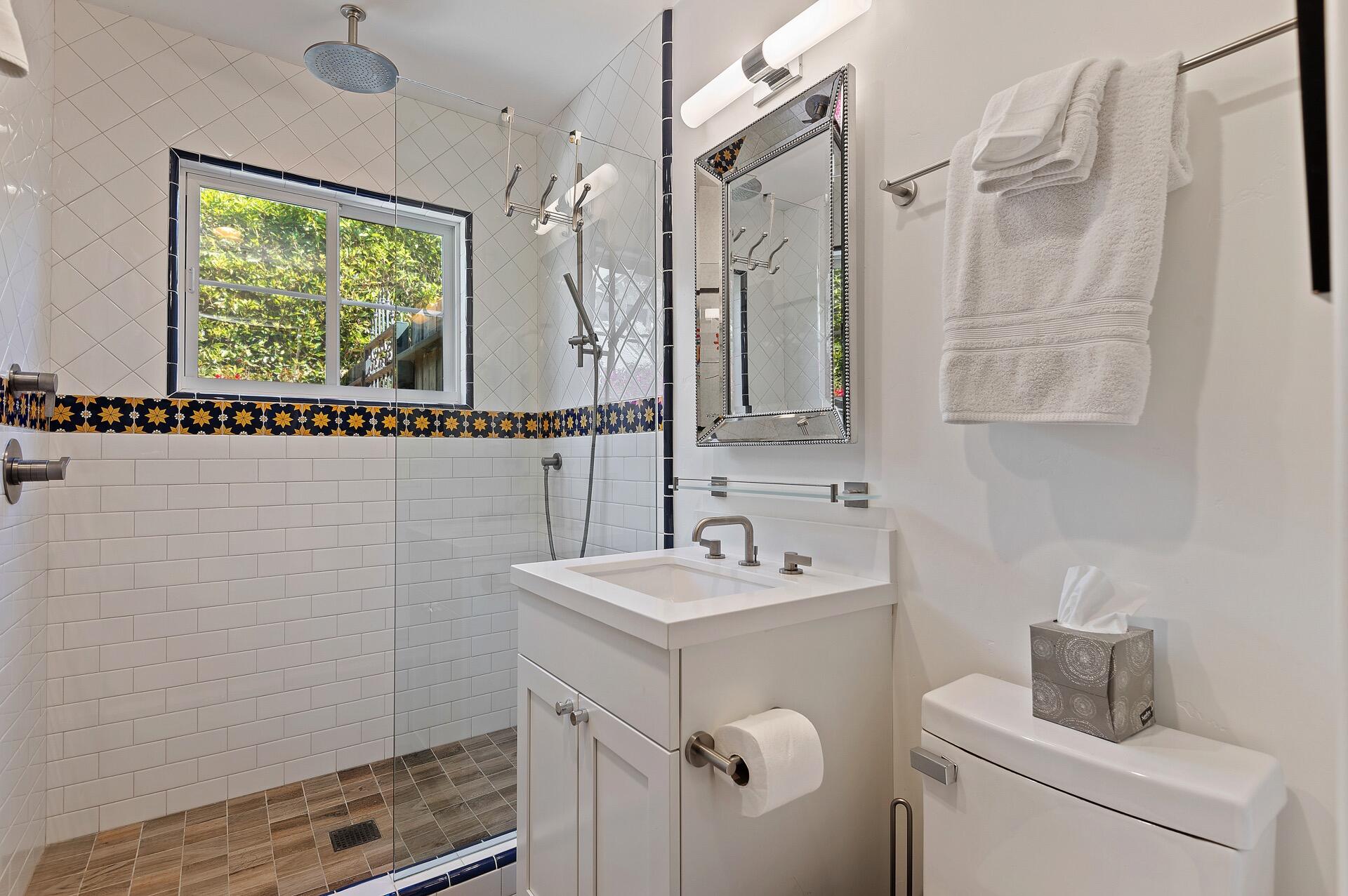 Undisclosed Address Montecito, CA 93108 - Photo 23 of 33 a bathroom with a sink and a mirror