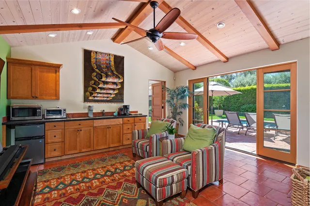 a very nice looking room with a large window