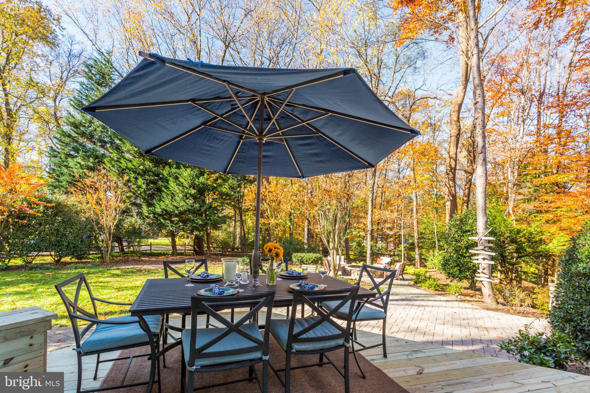14 Old Sturbridge Road Arnold, MD 21012 - Photo 32 of 56 Outdoor Entertaining Area with Deck & Stone Pati0
