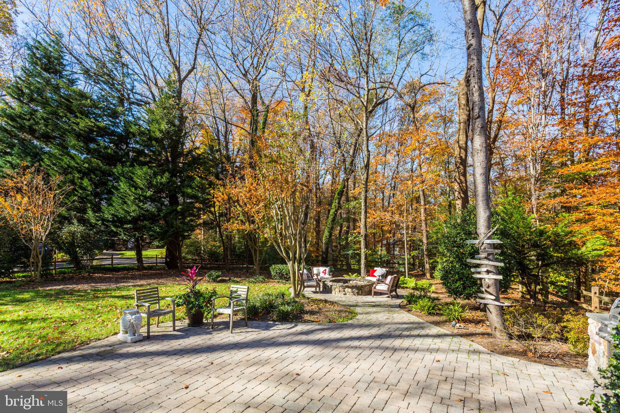 14 Old Sturbridge Road Arnold, MD 21012 - Photo 36 of 56 Large Paver Patio leads to the Firepit
