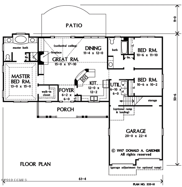210 Echo Ridge Road Swansboro, NC 28584 - Photo 13 of 13 FLOOR PLAN