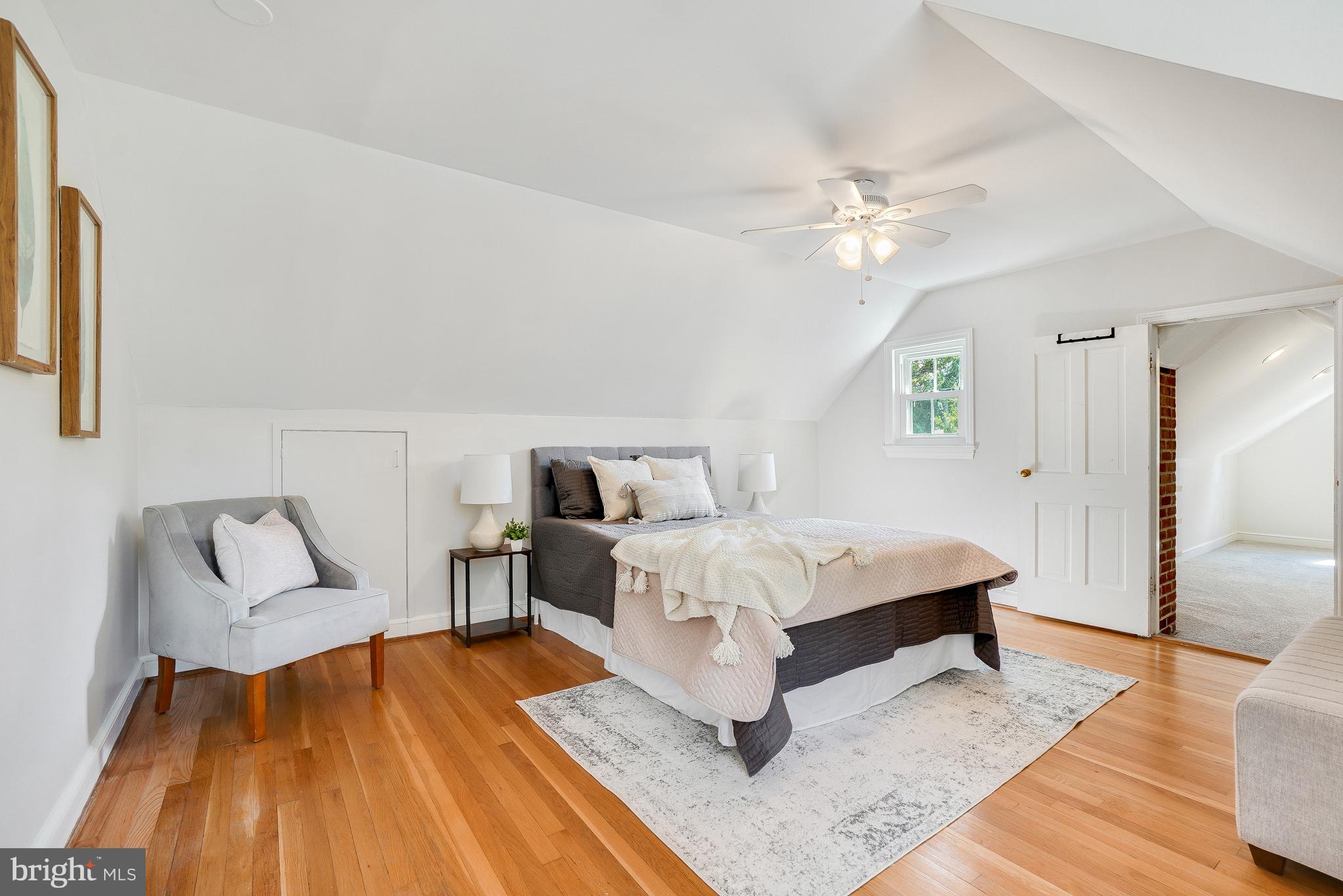 15400 Layhill Road Silver Spring, MD 20906 - Photo 26 of 45 primary bedroom/wood floors/ceiling fan