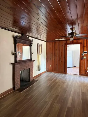 a view of livingroom with furniture and wooden floor