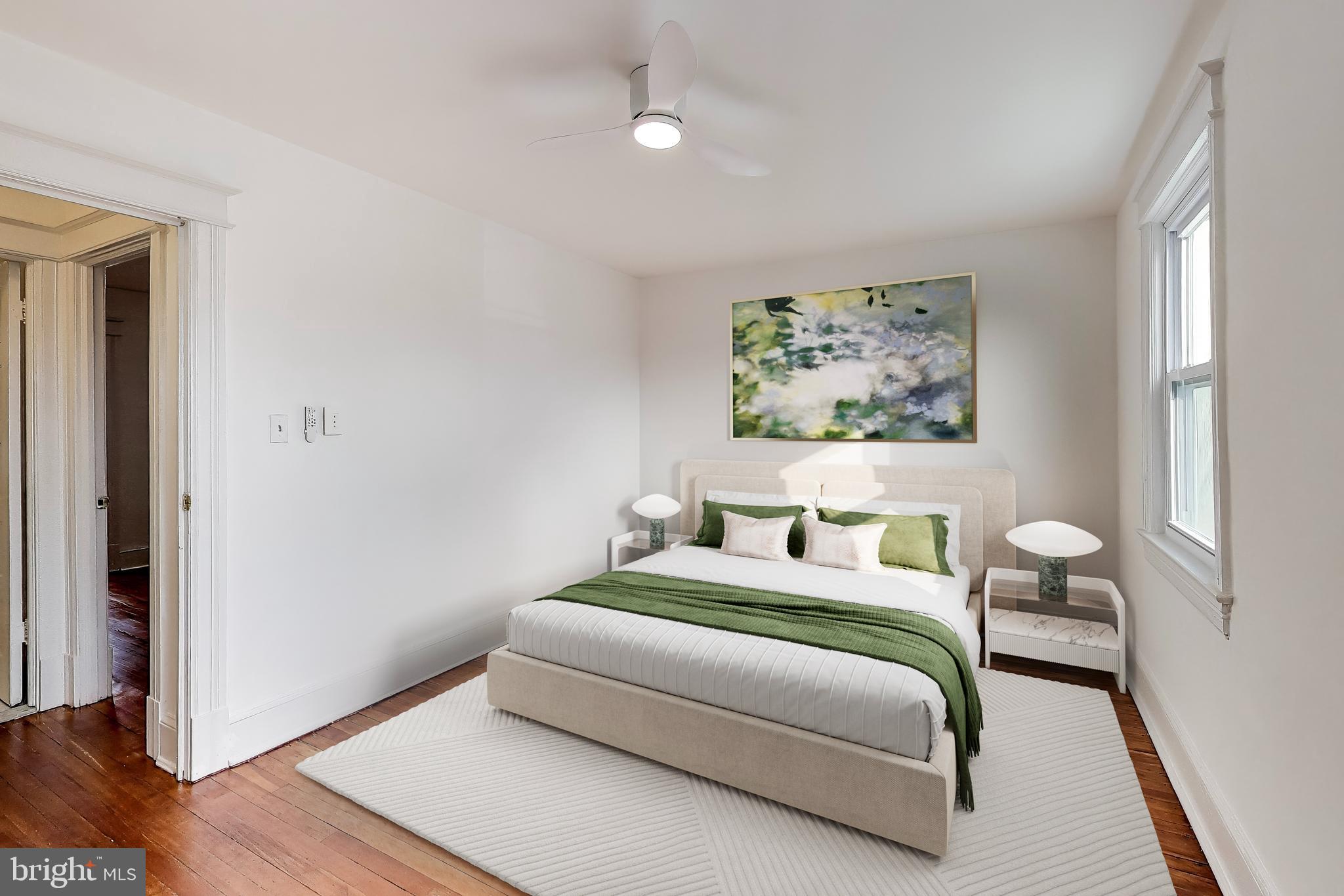 743 Hamilton Street Northwest Washington, DC 20011 - Photo 14 of 43 Virtually staged front bedroom.