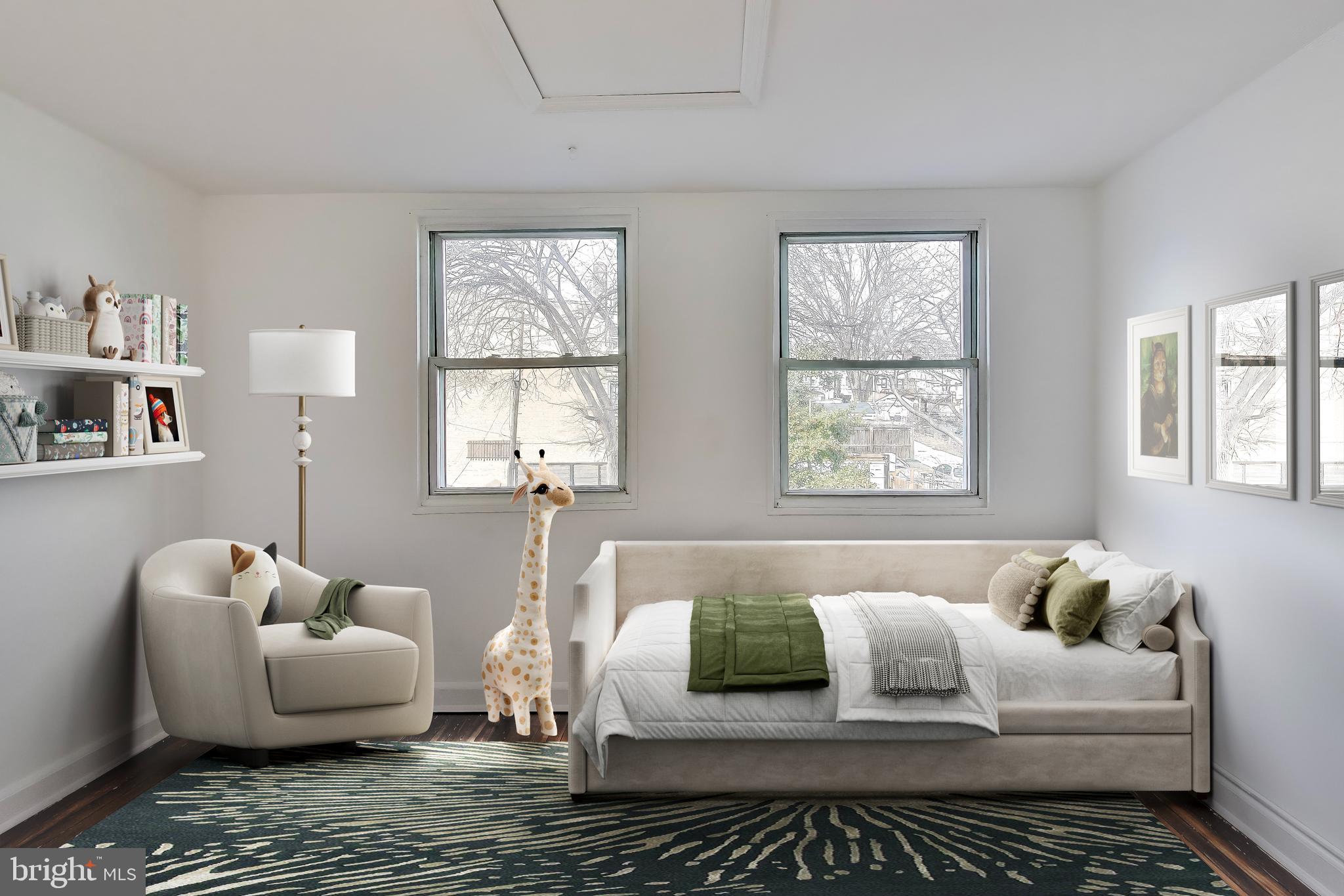 743 Hamilton Street Northwest Washington, DC 20011 - Photo 21 of 43 Virtually staged sunroom off of primary bedroom.