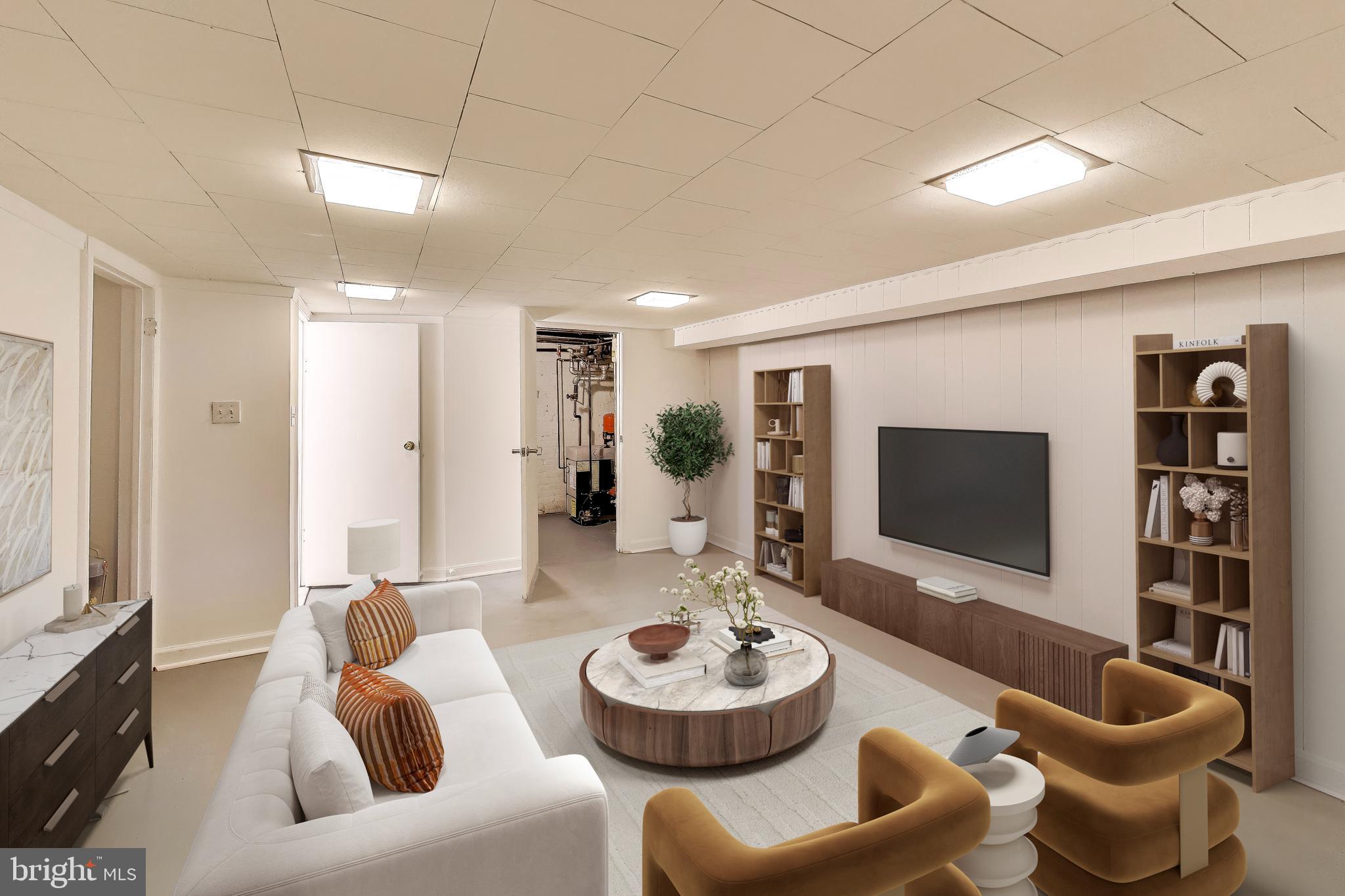 743 Hamilton Street Northwest Washington, DC 20011 - Photo 26 of 43 Virtually staged basement.