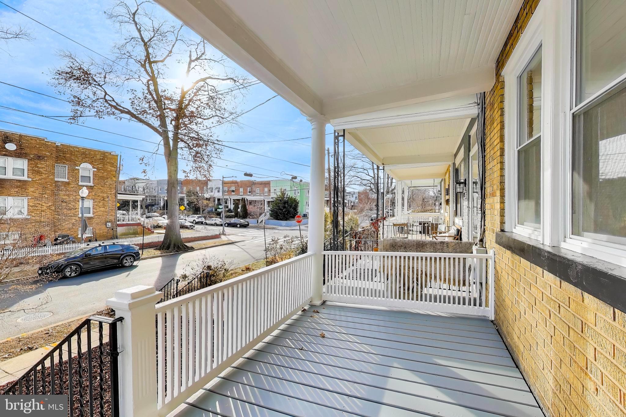 743 Hamilton Street Northwest Washington, DC 20011 - Photo 3 of 43 Sunny porch overlooking charming neighborhood.