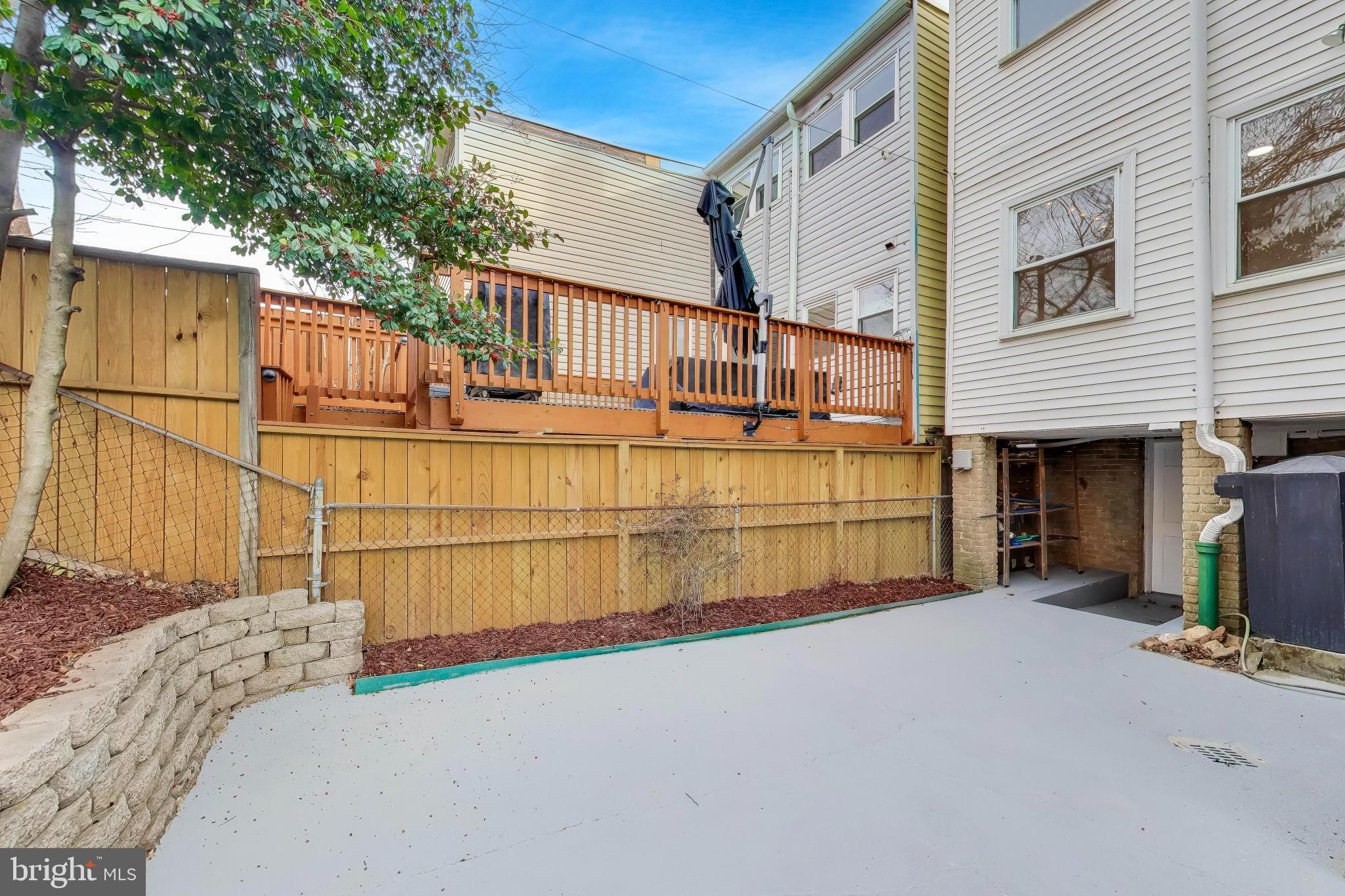 743 Hamilton Street Northwest Washington, DC 20011 - Photo 36 of 43 Generous patio area for recreation.