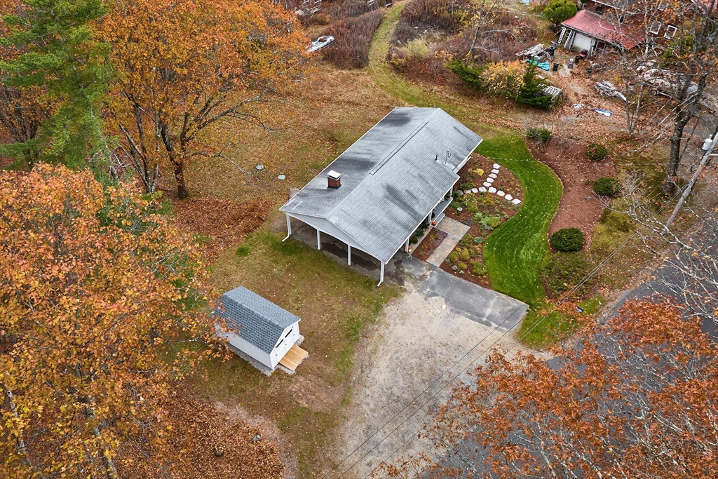 72 North Main Street New Salem, MA 01355 - Photo 25 of 29 an aerial view of a house with a yard and trees
