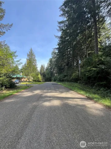 a view of a field with trees