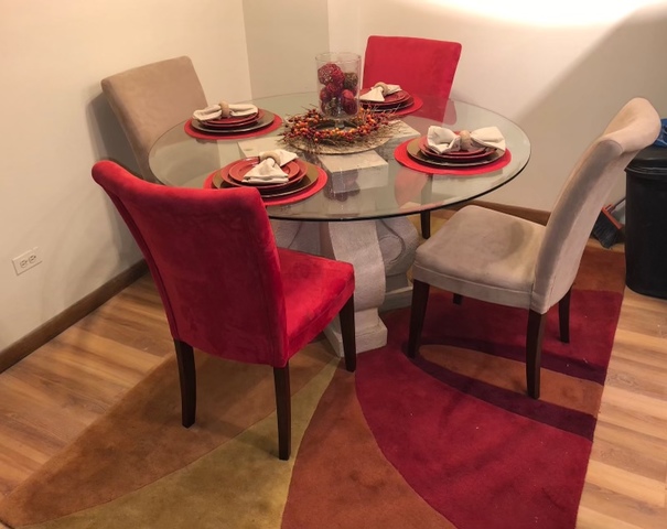 903 Elder Road, Unit 4 Homewood, IL 60430 - Photo 3 of 17 a dining room with furniture and wooden floor
