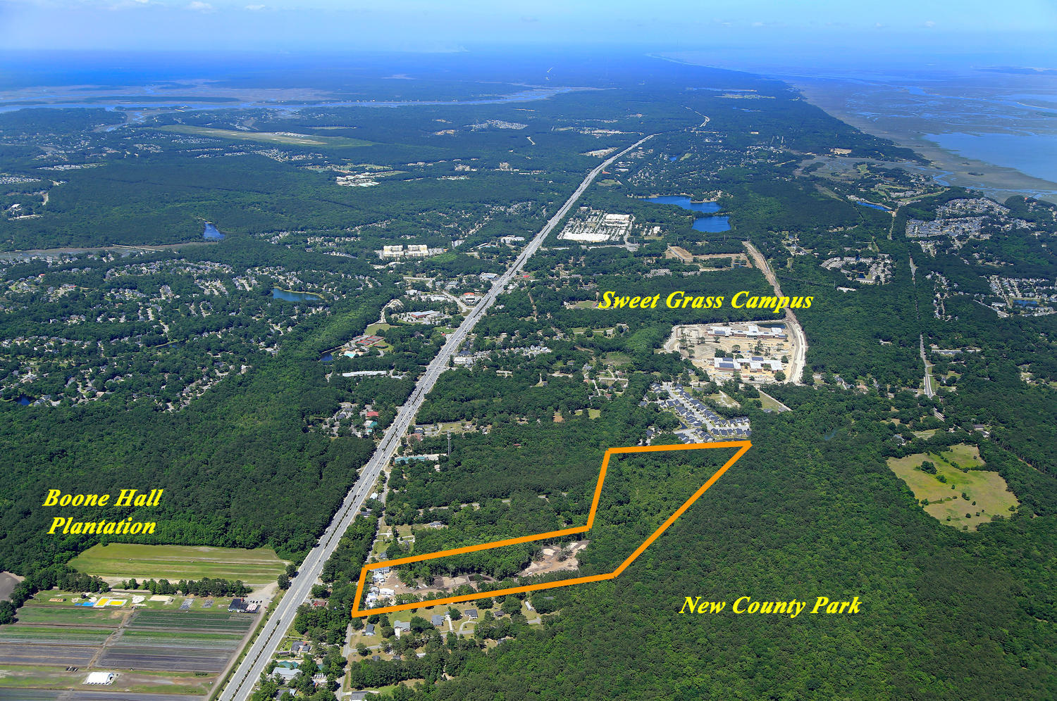 2425 Old Georgetown Road Mount Pleasant, SC 29466 - Photo 10 of 12 Fulton Aerial North