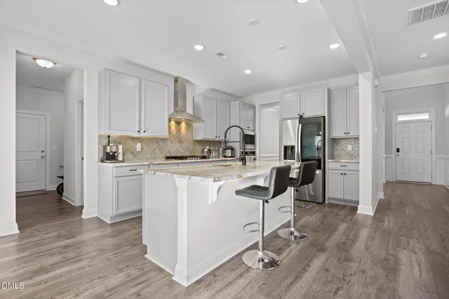 a close view of a stove in the kitchen
