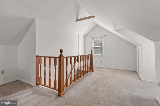 a view of a hallway with closet area
