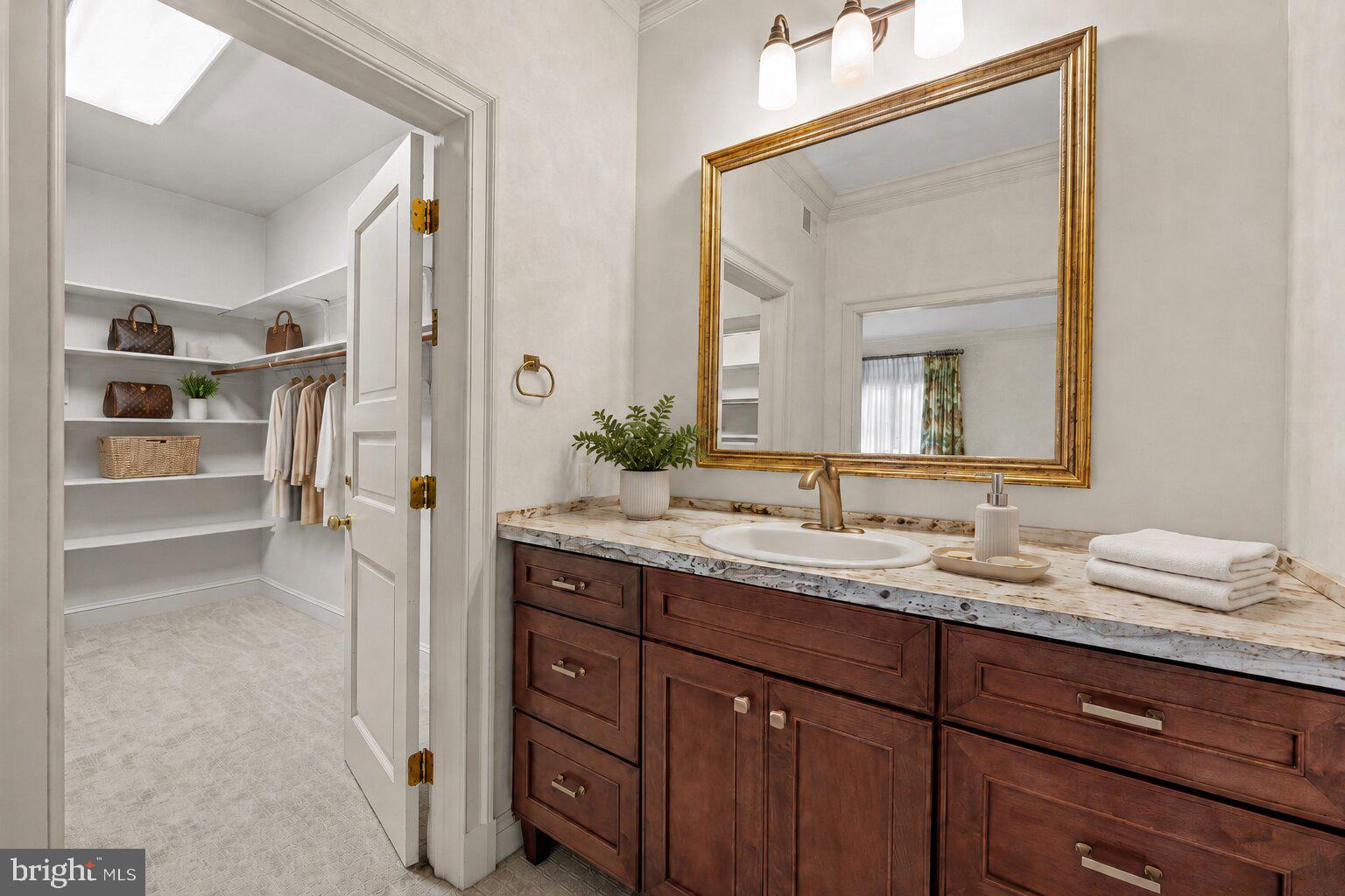 1211 Belfast Road Sparks Glencoe, MD 21152 - Photo 12 of 28 a bathroom with a granite countertop sink mirror and
