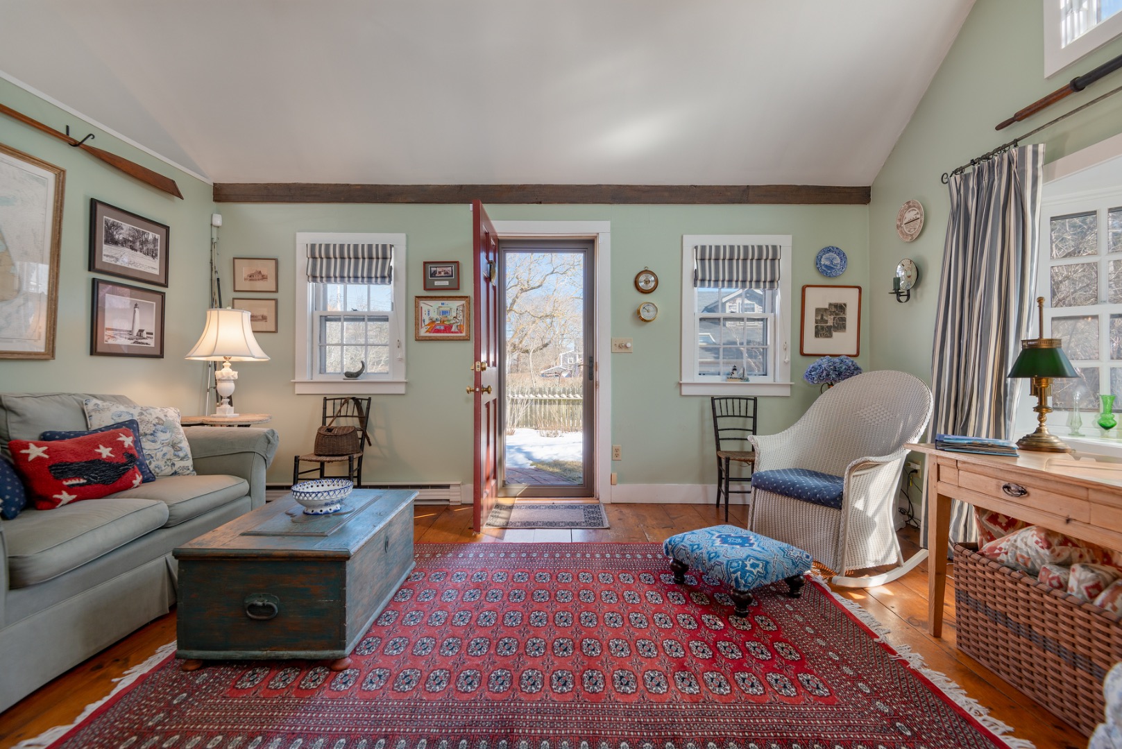 42 North Liberty Street Nantucket, MA 02554 - Photo 8 of 20 a living room with furniture and wooden floor