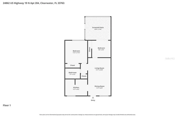 $1,400 | 24862 US Highway 19 North, Unit 204, Clearwater, FL 33763