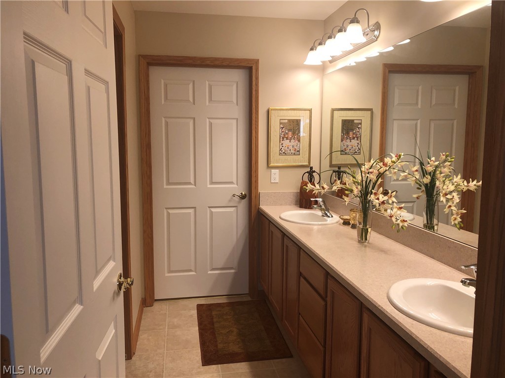 9151 Springfield Road, Unit 901 Youngstown, OH 44514 - Photo 10 of 18 Master Bathroom with double sinks with private area for commode and shower