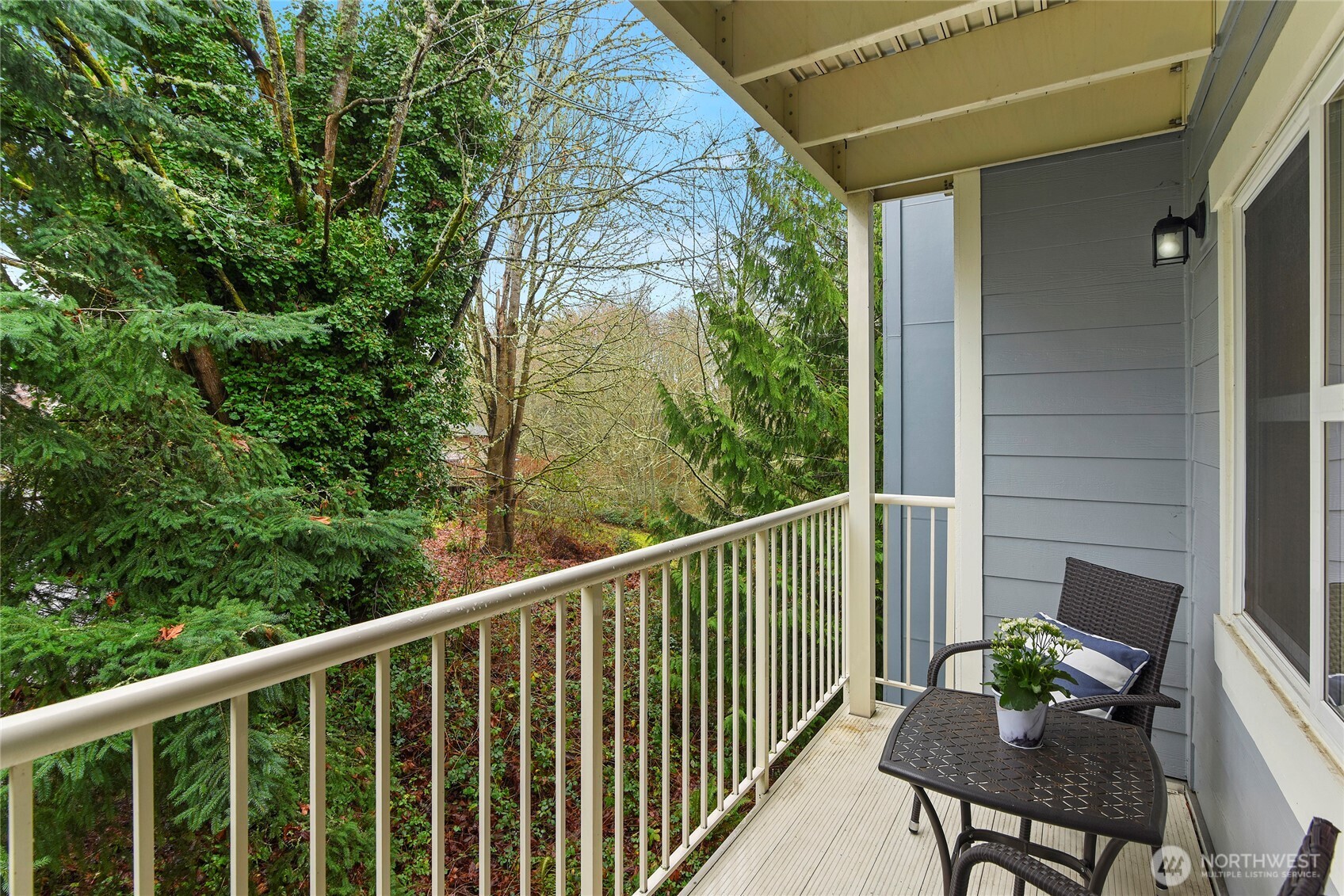 300 High School Road Northeast, Unit 314 Bainbridge Island, WA 98110 - Photo 1 of 36 a view of a balcony with furniture