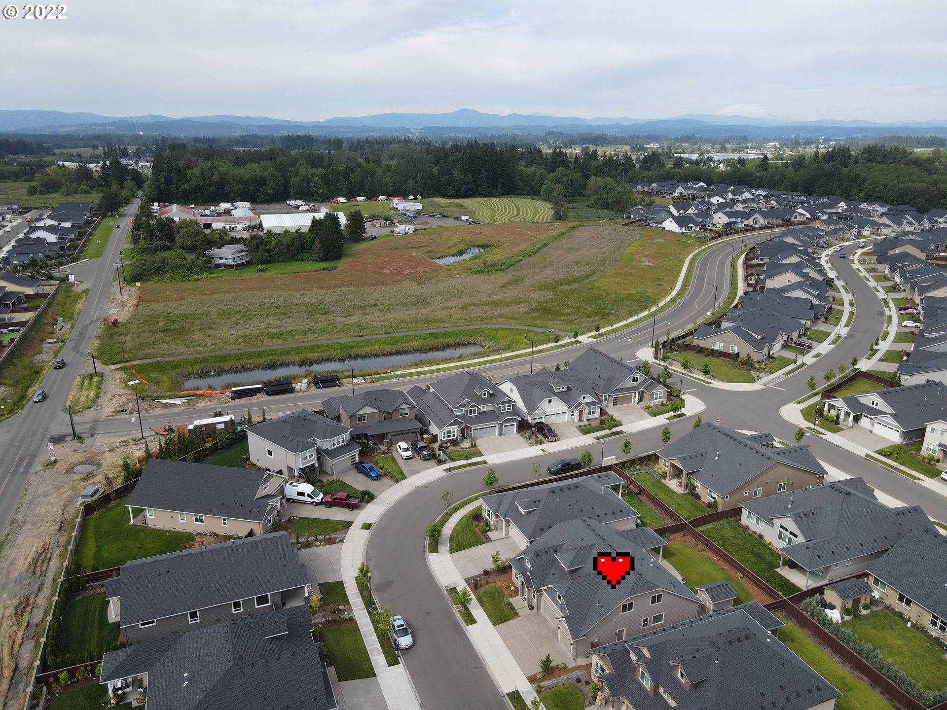 1626 South 46th Place Ridgefield, WA 98642 - Photo 31 of 32 an aerial view of residential houses with outdoor space