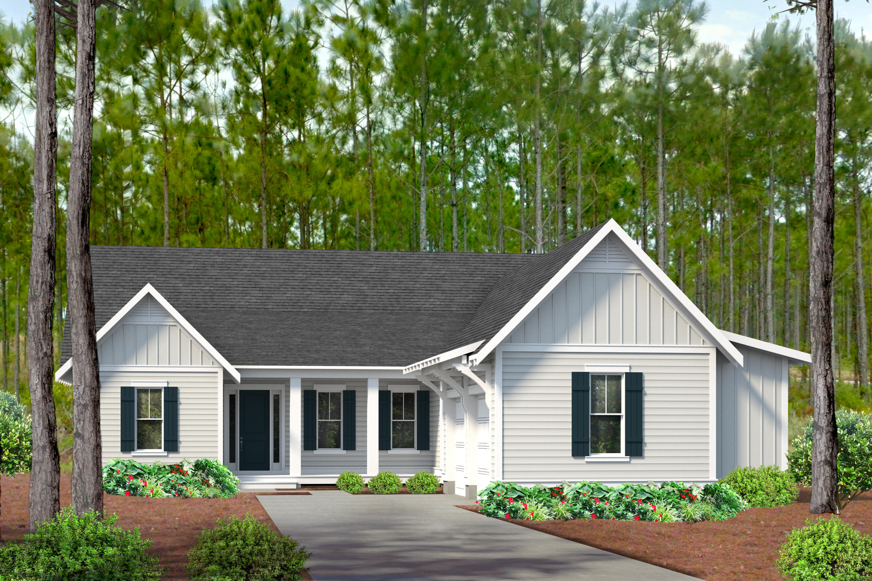 185 Sidecamp Road, Unit LOT 54 Watersound, FL 32461 - Photo 1 of 14 a view of house with a yard and potted plants