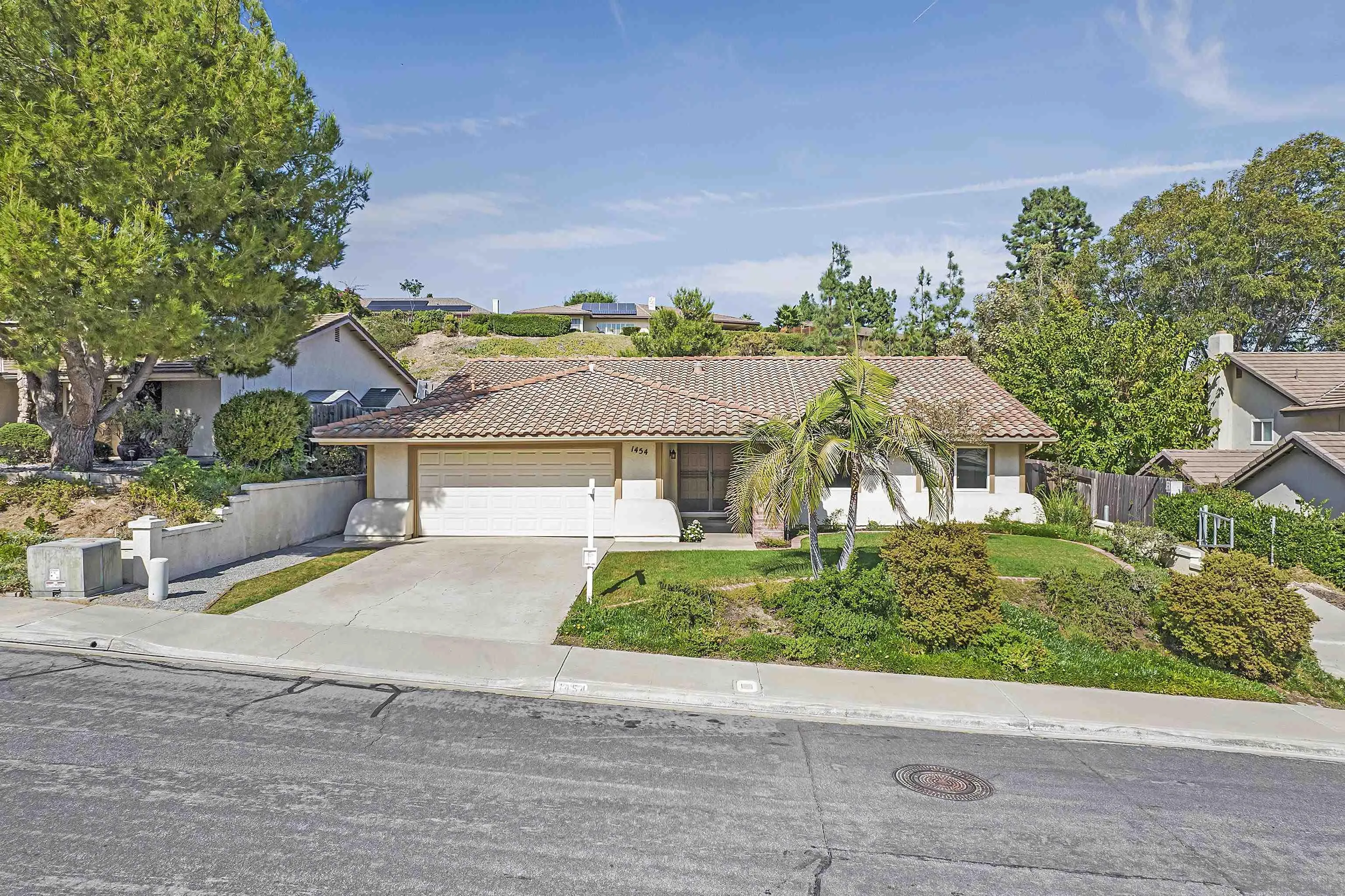 1454 Bathurst Place El Cajon, CA 92020 - Photo 1 of 35 front view of a house with a street