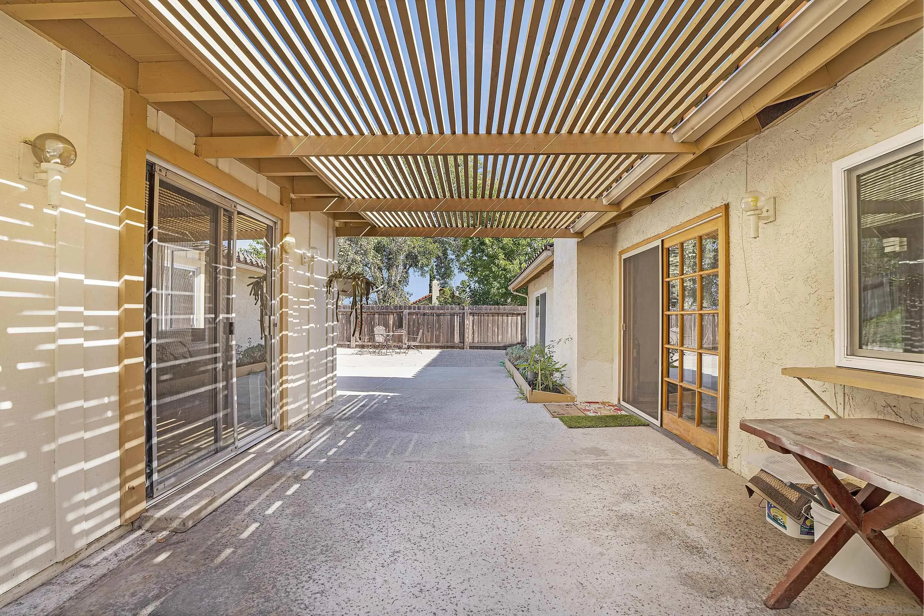 1454 Bathurst Place El Cajon, CA 92020 - Photo 32 of 35 a view of a porch with wooden floor