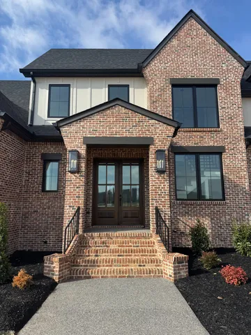 a front view of a house