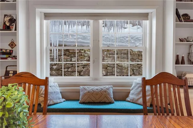 a view of an front door