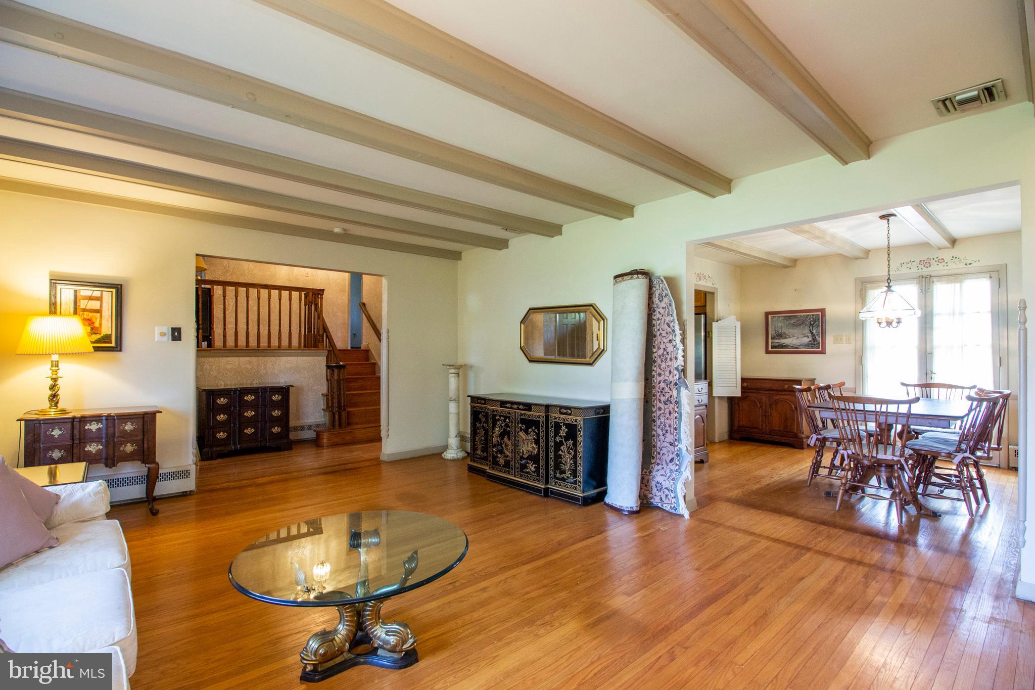 1272 George Road Jenkintown, PA 19046 - Photo 4 of 43 Living room into Dining Room