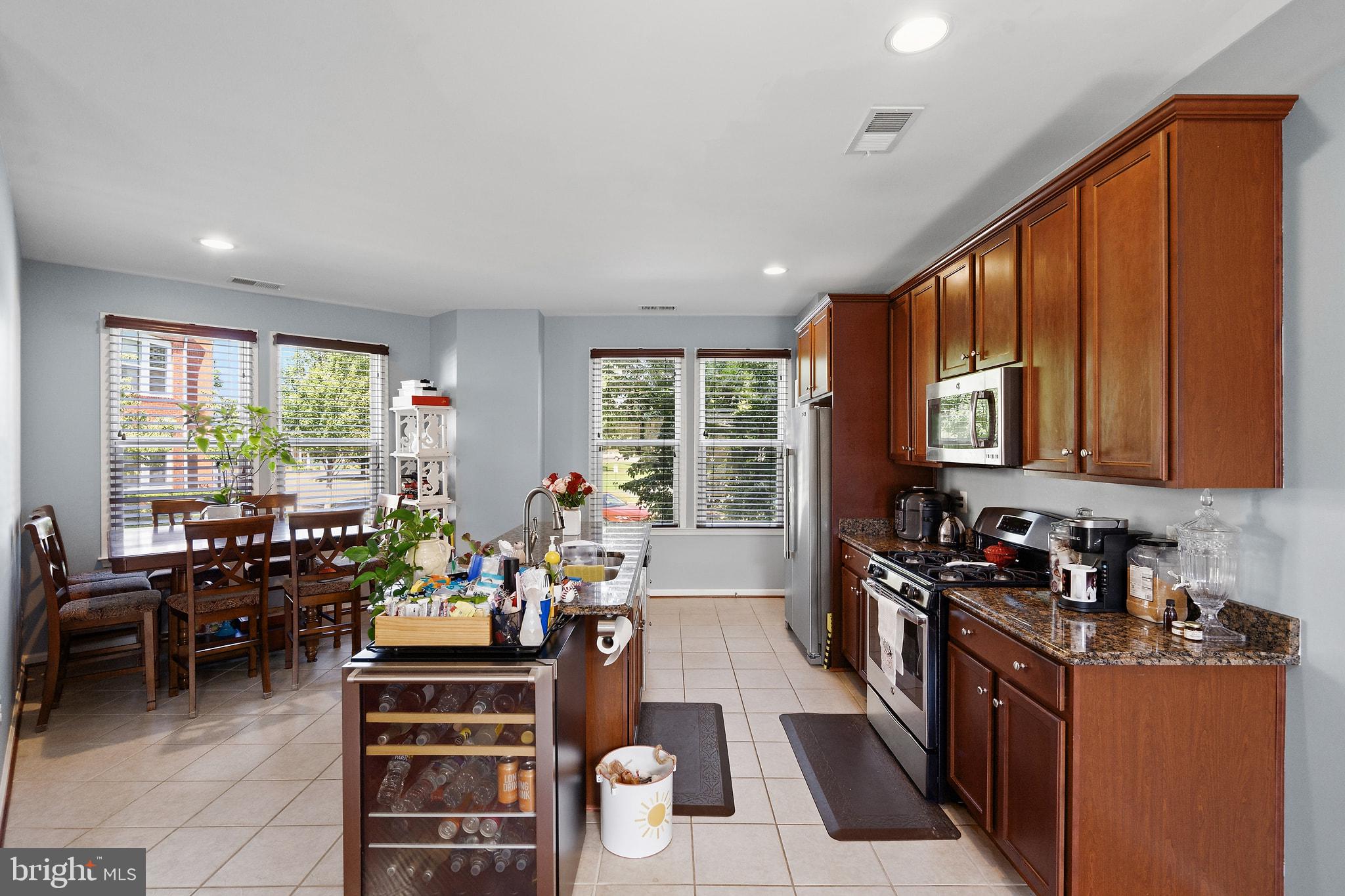 Bright and inviting kitchen space.