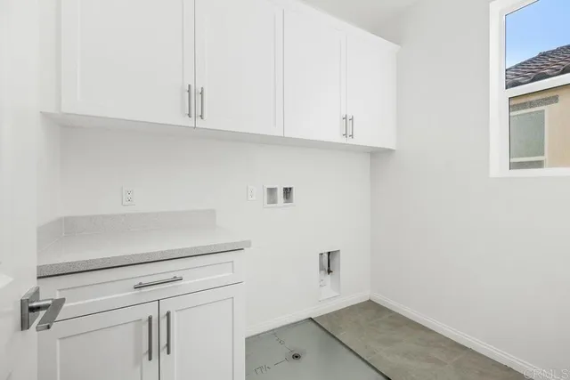 a view of white cabinets