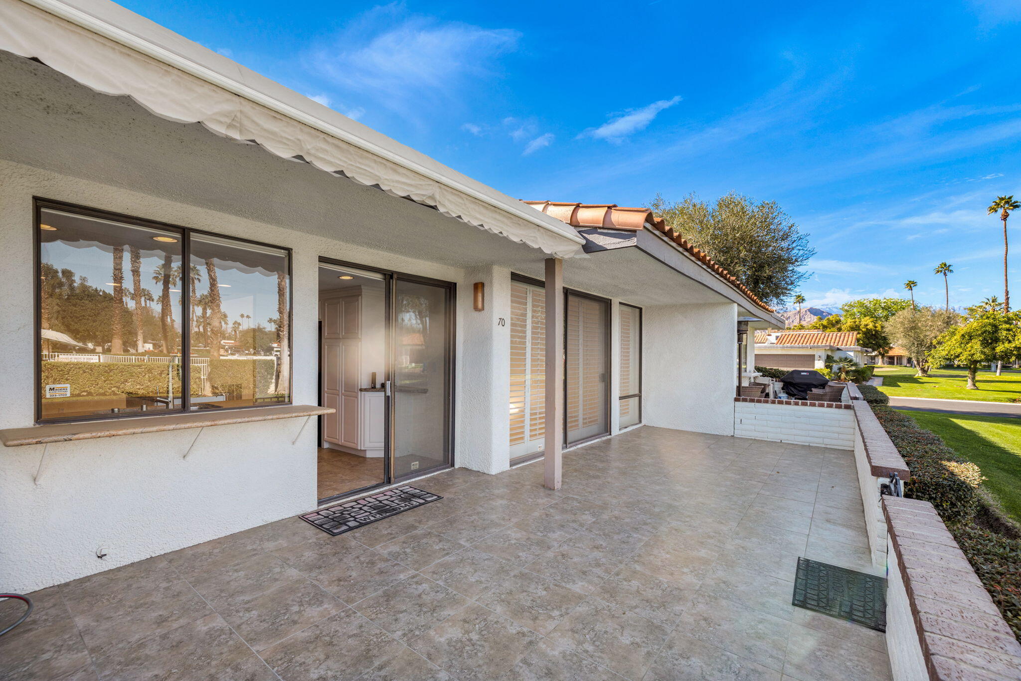 70 Durango Circle Rancho Mirage, CA 92270 - Photo 18 of 39 a view of a porch with seating space