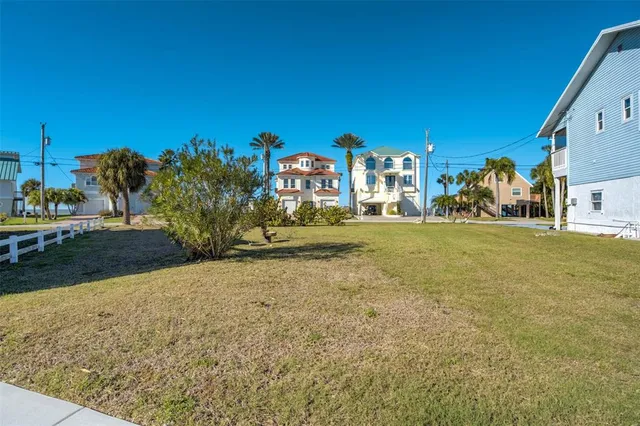 a view of a street with houses