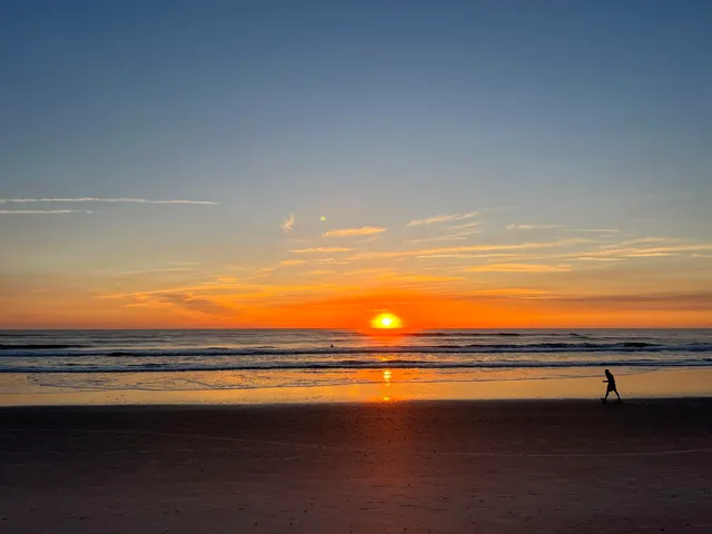 a view of an ocean and beach