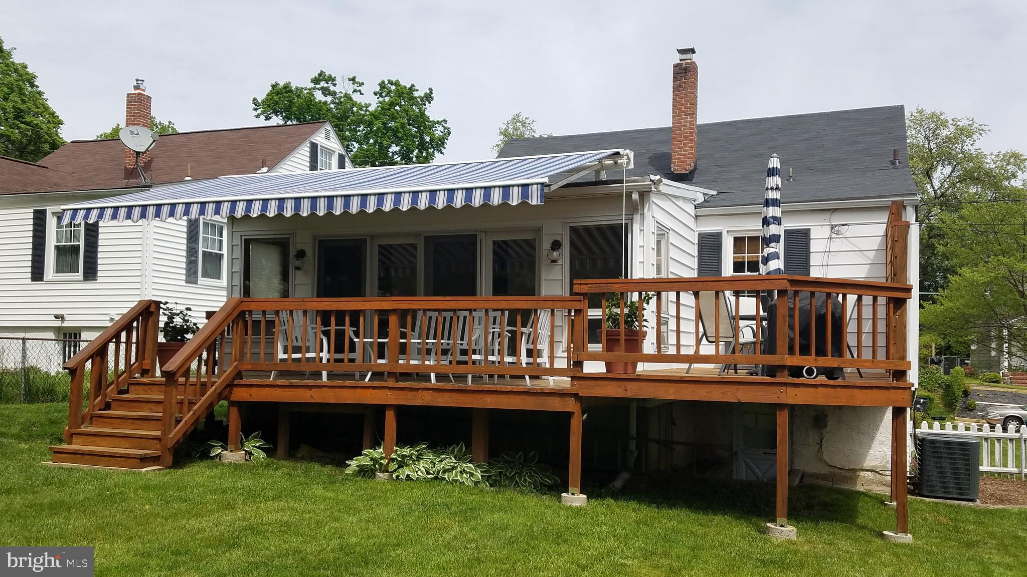 6402 Sharon Road Baltimore, MD 21239 - Photo 56 of 56 Deck with Retractable Awning Open